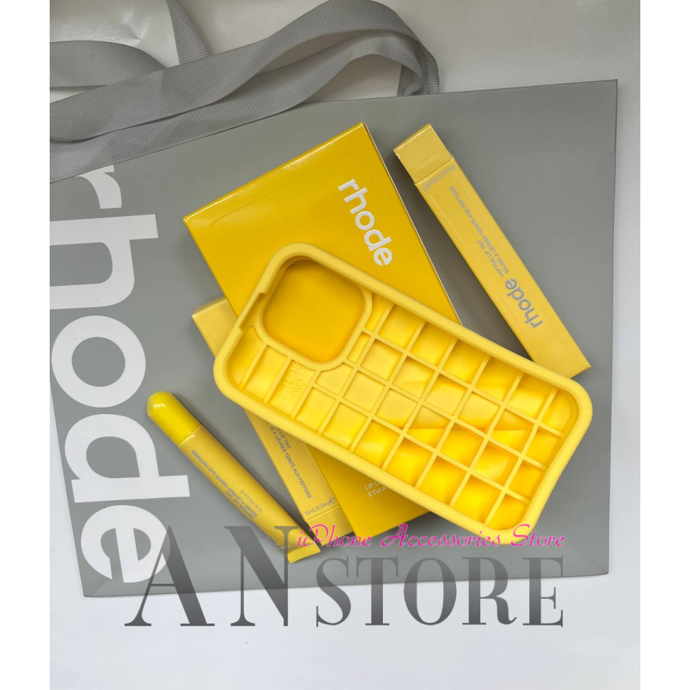 Rhode Lip Balm Case Lemontini – стильний жовтий чохол на айфон 15 про макс 